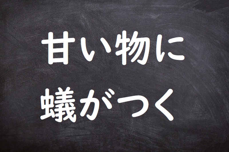 甘い物に蟻がつく