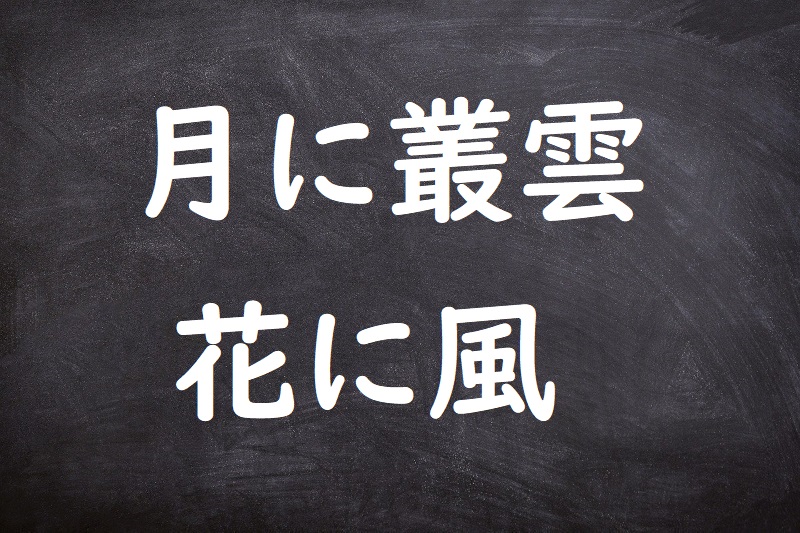 月に叢雲花に風（つきにむらくもはなにかぜ）