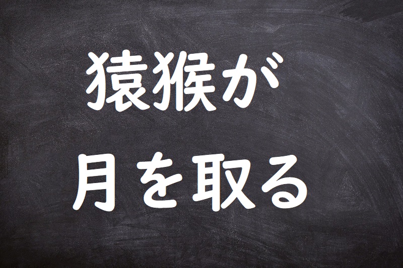 猿猴が月を取る（えんこうがつきをとる）